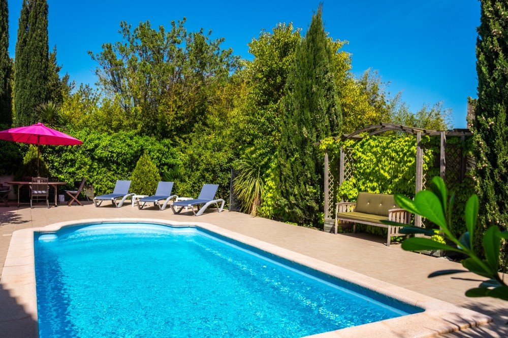 Narbonne vacation rental with La Fleurie private pool and walled garden
