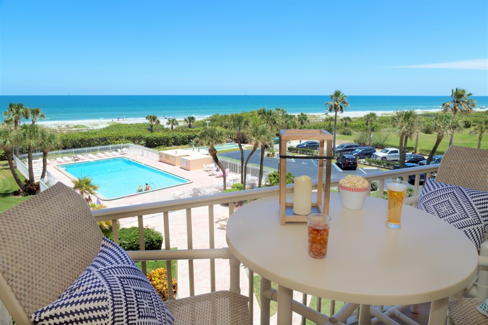 Cape Canaveral vacation rental with Direct ocean front views from your private balcony
