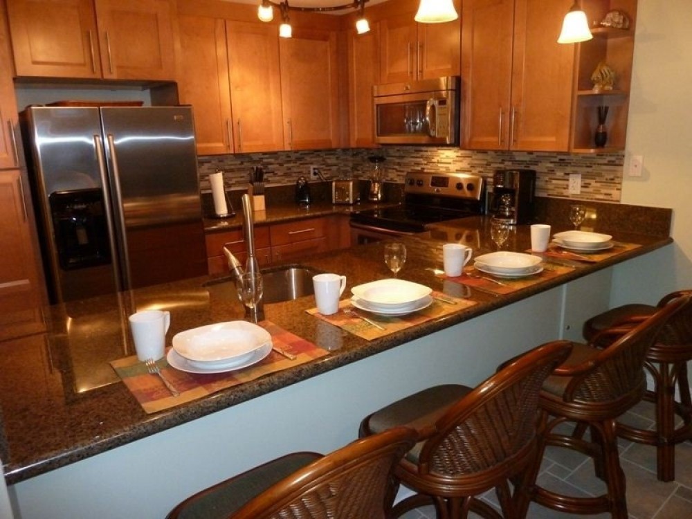Kihei vacation rental with Dream kitchen.  Fully stocked.