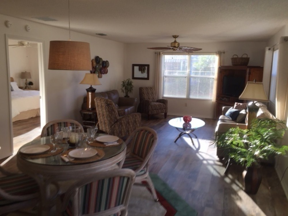 The Villages vacation rental with OPEN living/dining - all vinyl plank floors - WOW!